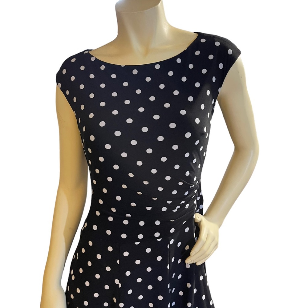 Lauren Ralph Lauren Polka Dot Dress Size 10 - Picture 4 of 13